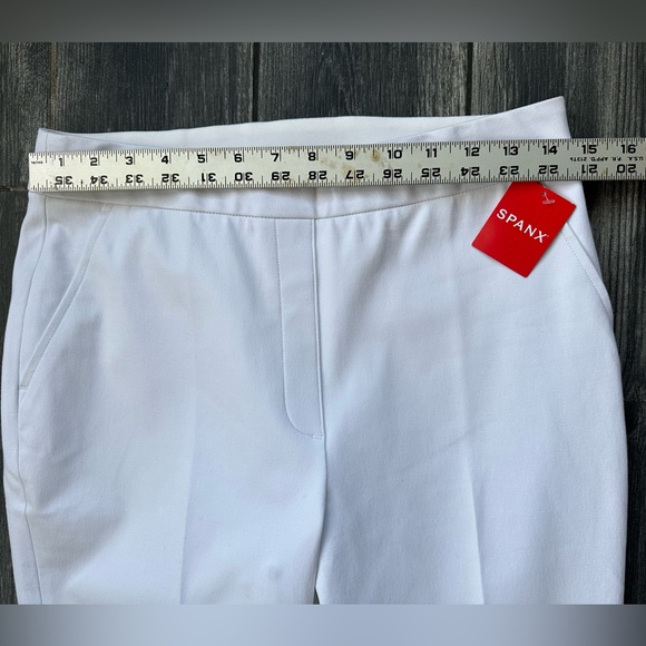 SPANX NWT Women’s On-the-Go  Straight Pant | Color: White | Sz: M - Picture 12 of 16
